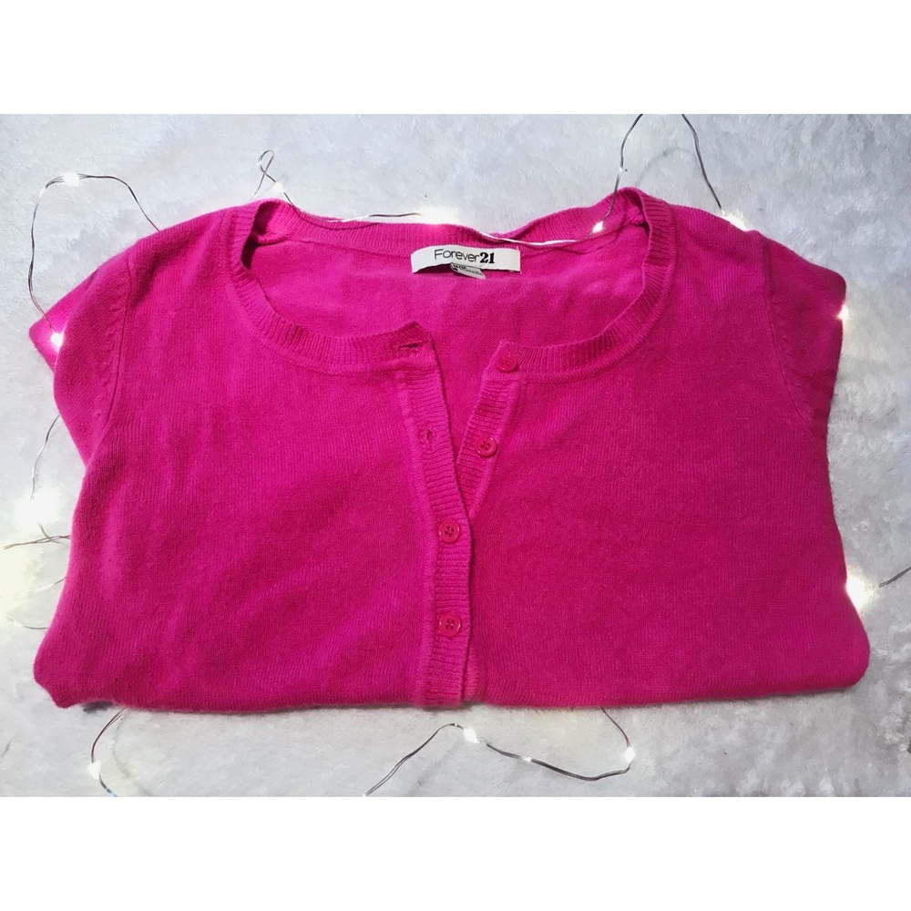 CYBER M SALE‼️ Pink 3/4 Sleeve Cardigan